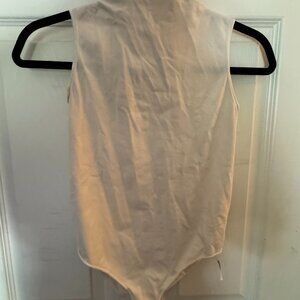 SKIMS cream High neck bodysuit